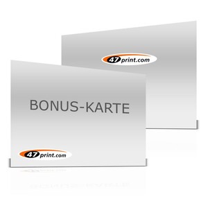 Bonuskarte quer (beschreib-/bestempelbar), beidseitig bedruckt