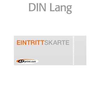 Eintrittskarte DIN lang 210 x 99 mm - 1 x perforiert