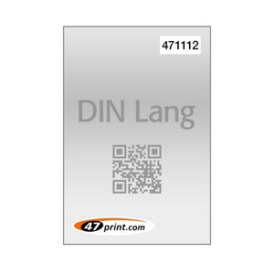 Flyer DIN lang, mit Personalisierung, Nummerierung, QR-Code