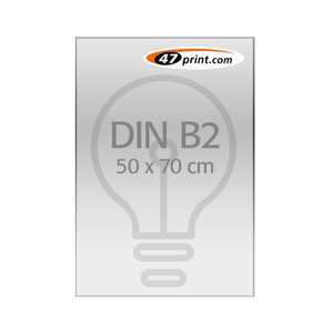 Plakat DIN B2 500x700mm Backlit-Folie